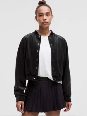 Lululemon Scuba Varsity Jacket *Velvet in Black